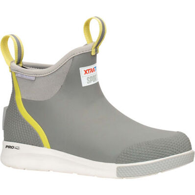 XTRATUF ADSW-108 6" Ankle Deck Sport Boot for Women-Gray/Yellow