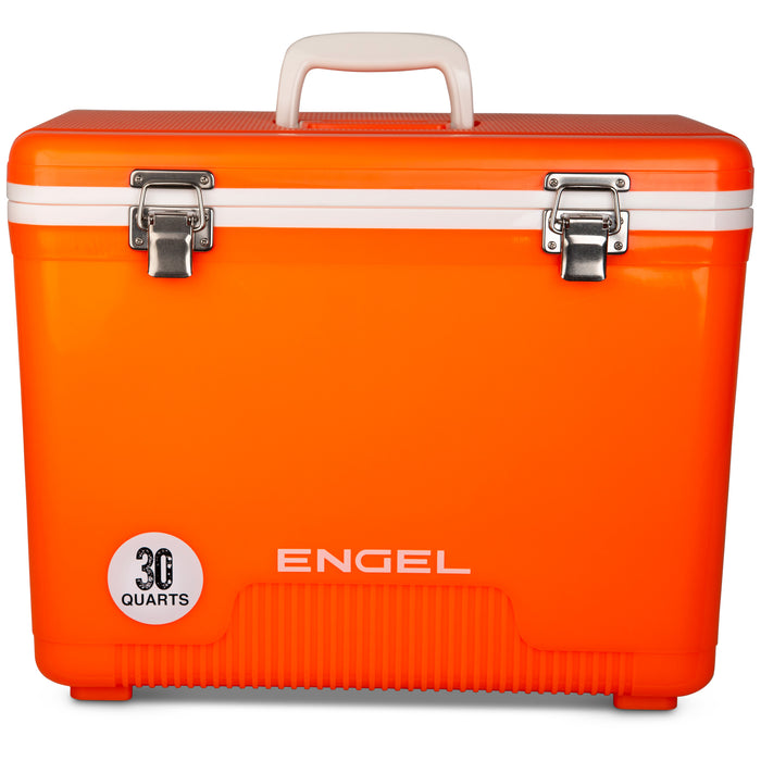 Engel 30 Quart Drybox/Cooler - High Vis Orange