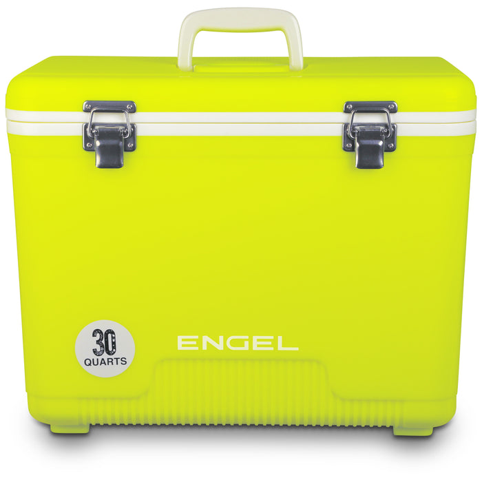 Engel 30 Quart Drybox/Cooler - High Vis Yellow