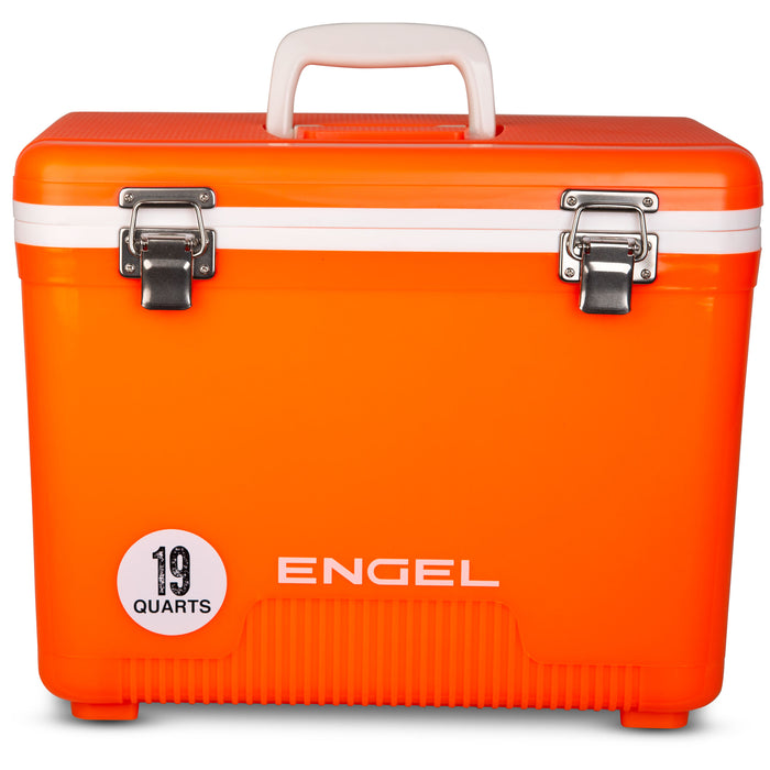 Engel 19 Quart Drybox/Cooler - High Vis Orange