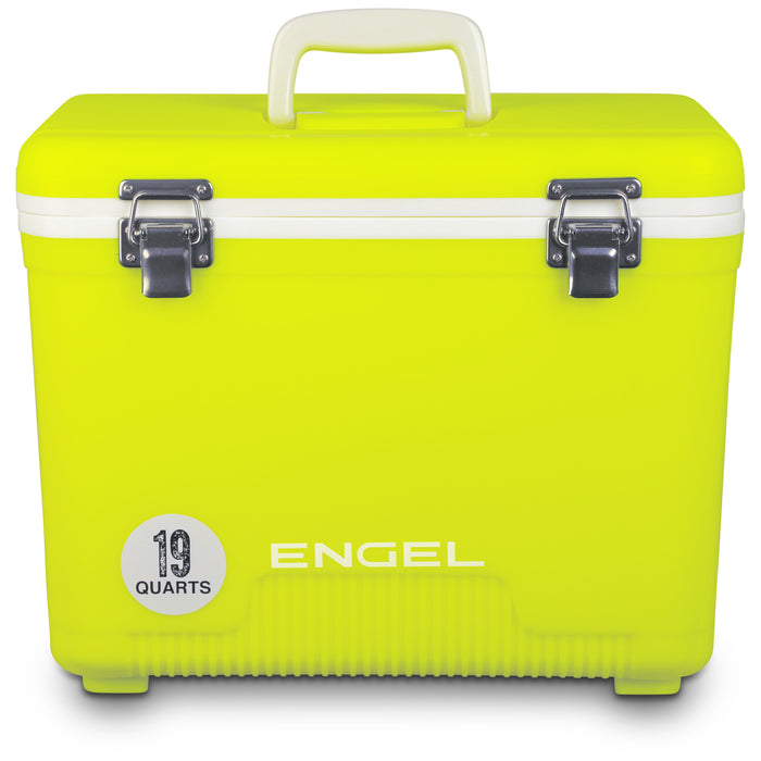 Engel 19 Quart Drybox/Cooler - High Vis Yellow