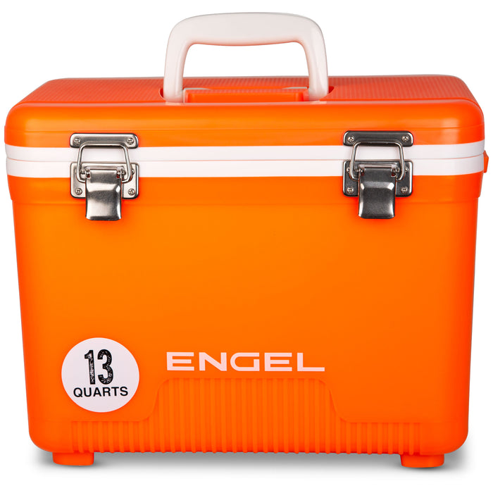 Engel 13 Quart Drybox/Cooler - High Vis Orange