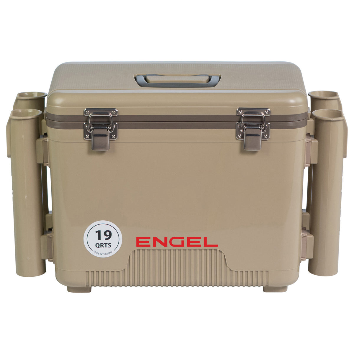Engel 19 Quart Drybox/Cooler with Rod Holders- White