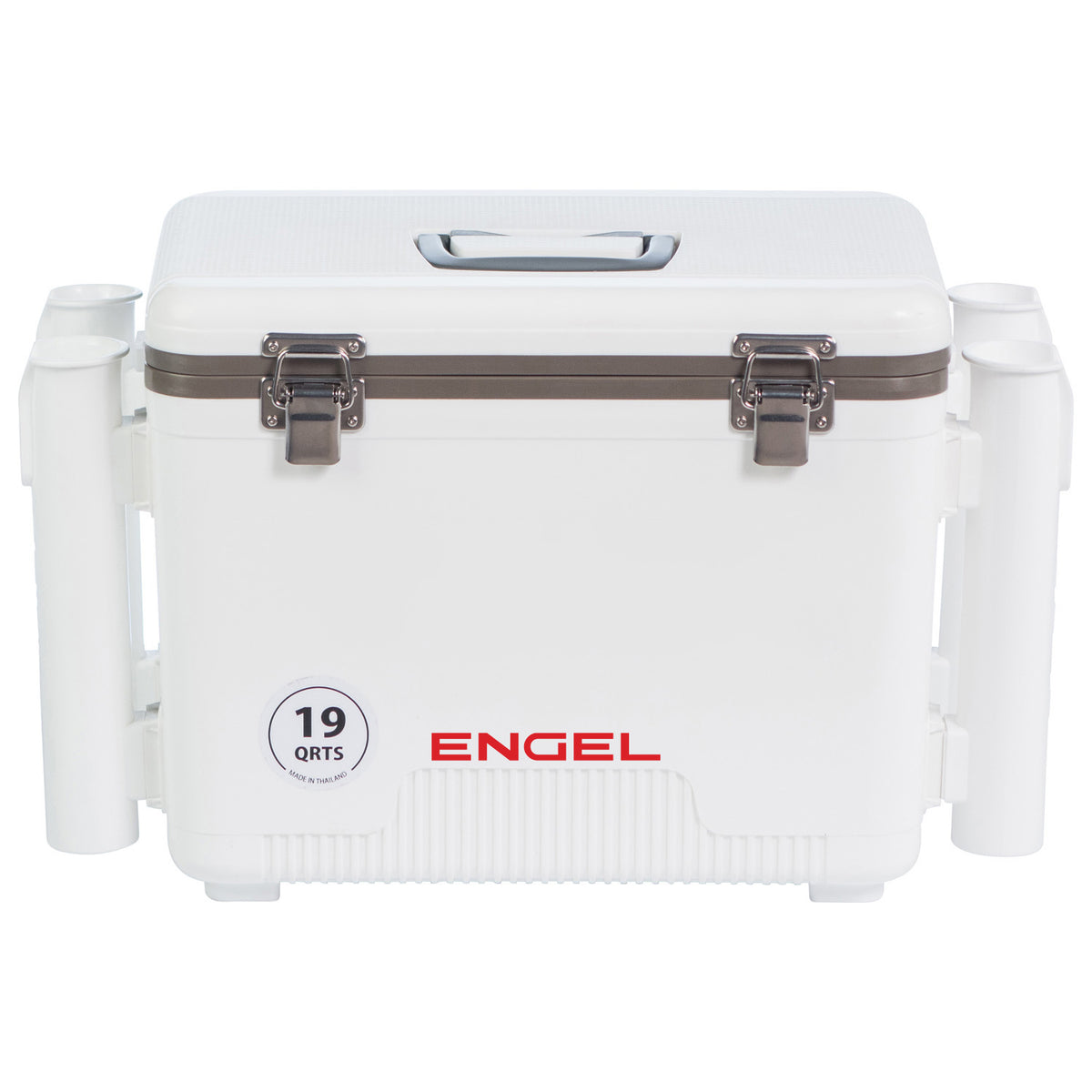 Engel 13 Quart Drybox/Cooler with Rod Holders- Tan
