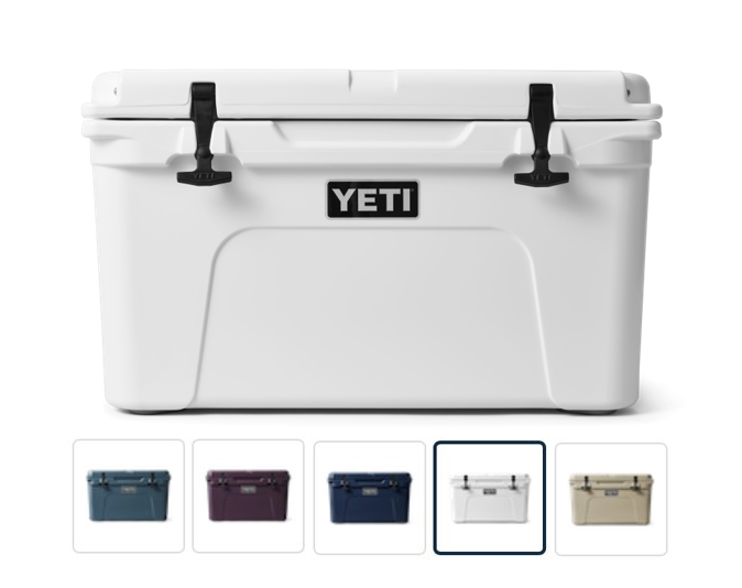 Yeti YT45 Tundra Series 45 Quart Cooler - White