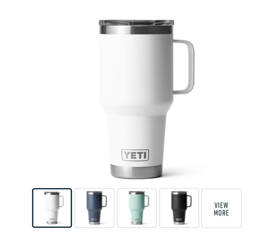 Yeti Rambler 30 oz Travel Mug with Stronghold Lid