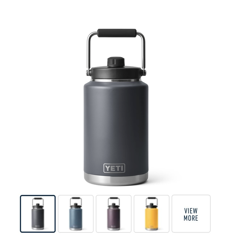 YETI Rambler One Gallon Stainless Steel Water Jug at