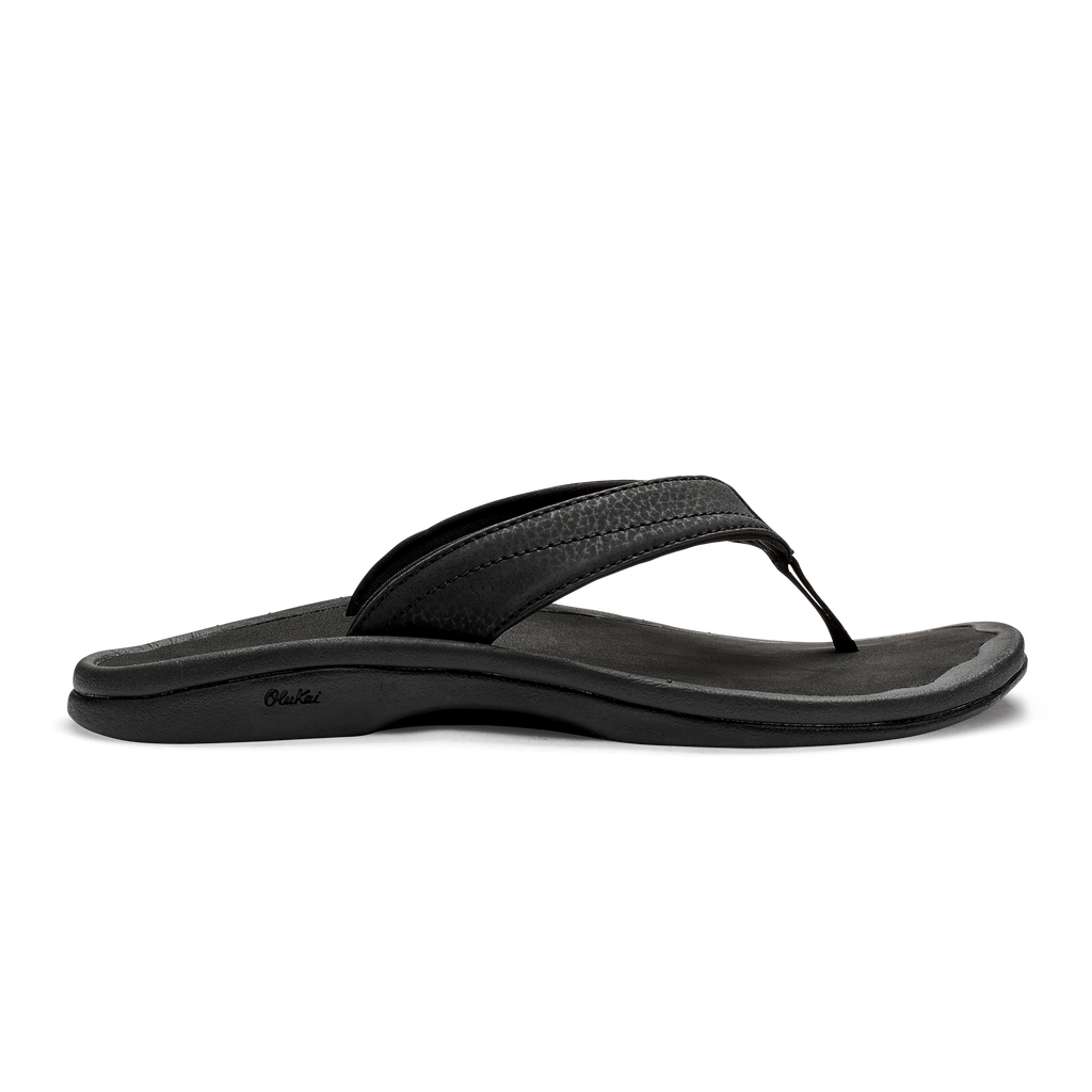 OluKai 20110 'Ohana Sandals for Women - Black/Black