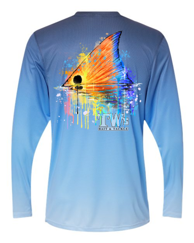 TW's Drummy Sunset for Men - Long Sleeve Performance Shirt  