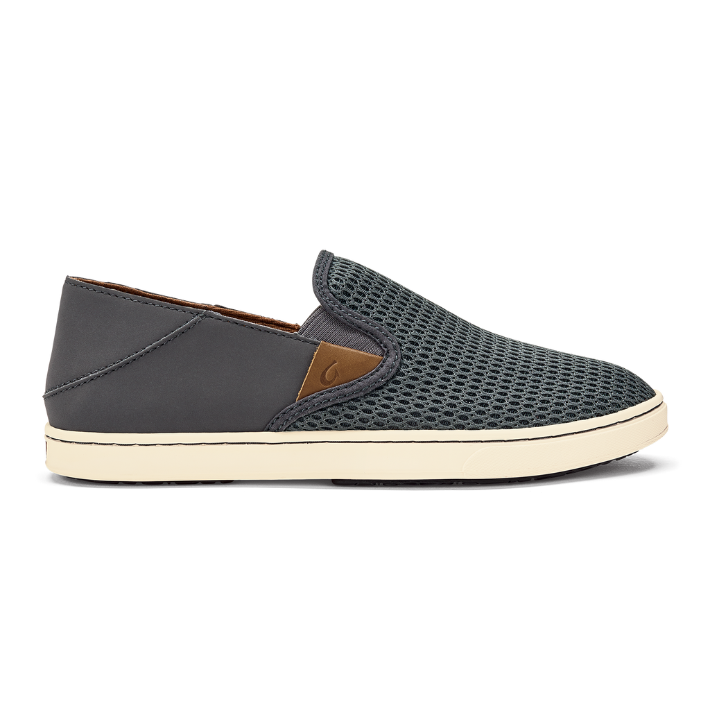 OluKai 20271 Pehuea Sneaker Slip-On Shoes for Women - Pavement/Pavement