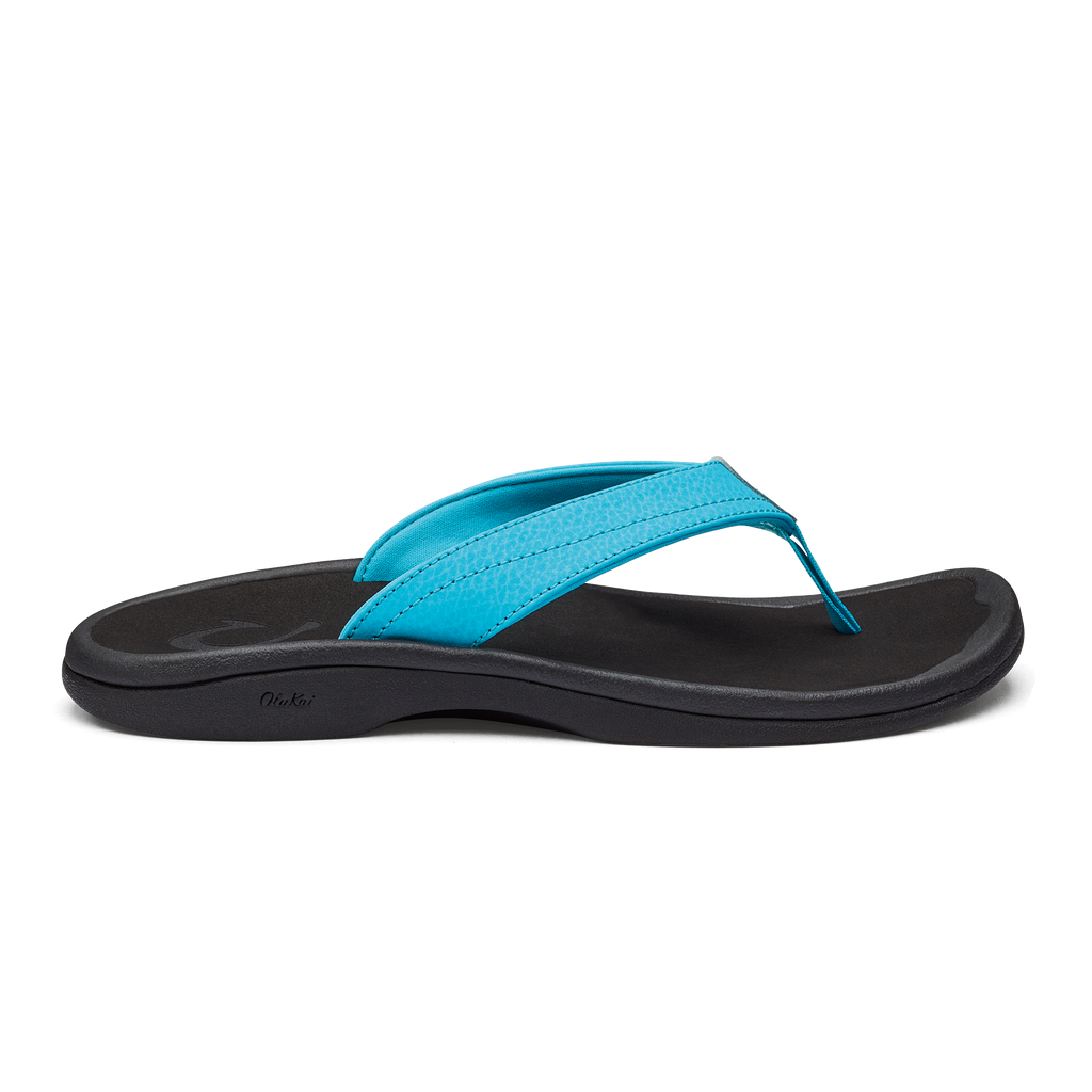 OluKai 20110 'Ohana Sandals for Women - Turquoise/Onyx