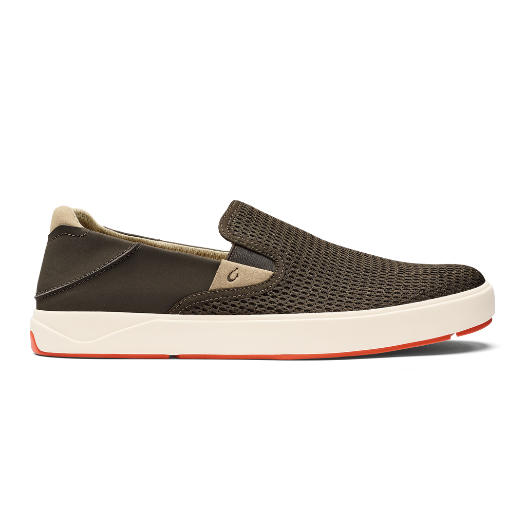 OluKai 10443 Lae'ahi Sneaker Slip-On Shoes for Men - Kona/Kona