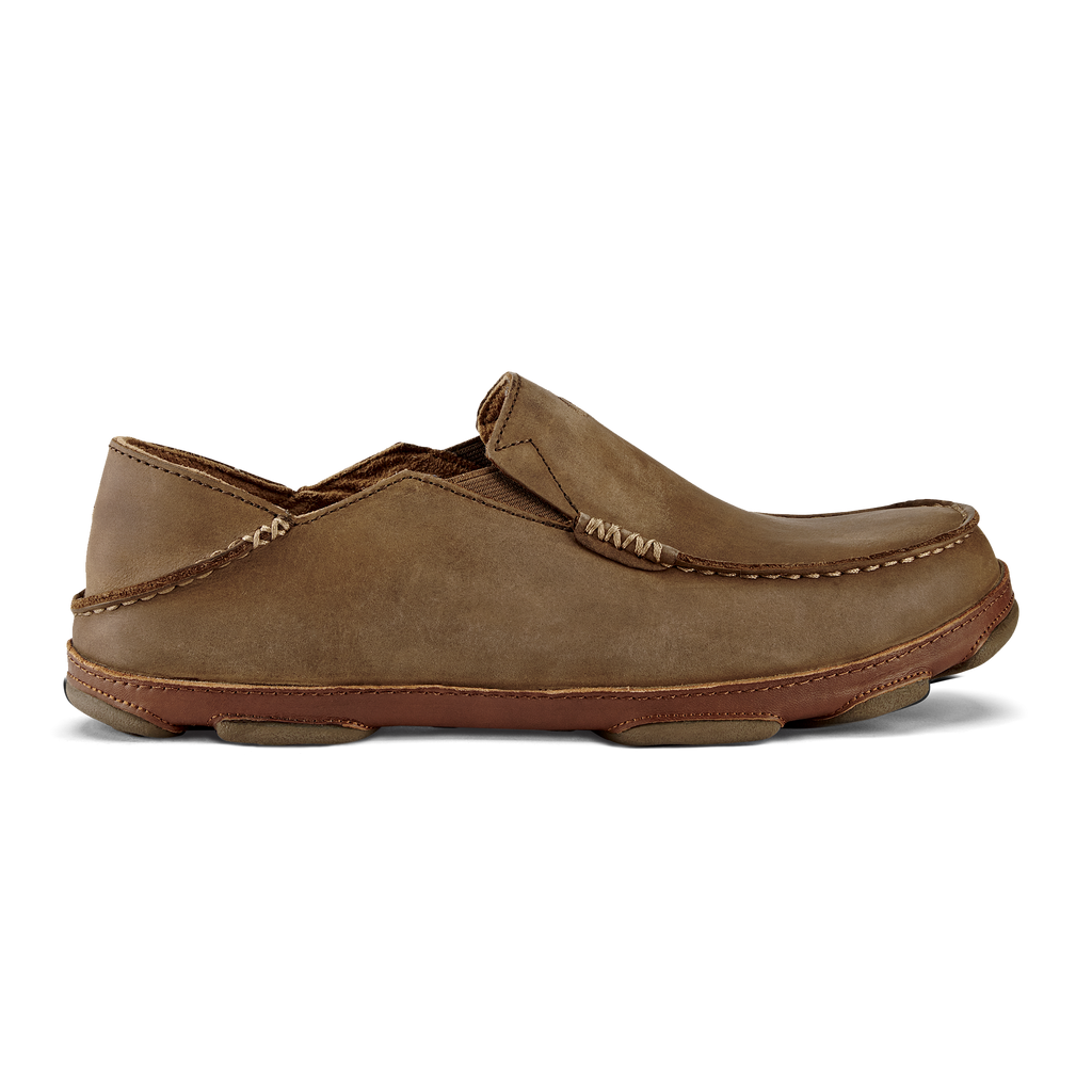 OluKai 10128 Moloa Shoes for Men - Ray/Toffee