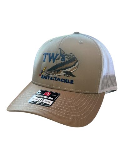 TW's Cobia Cap - Khaki/White Mesh