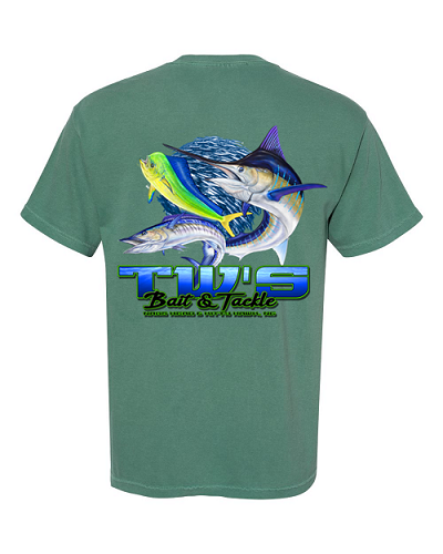 TW's 3 Fish Bait Ball for Men - Cotton Short Sleeve T-Shirt