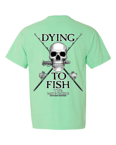 TW's Dying to Fish for Men - Cotton Short Sleeve T-Shirt