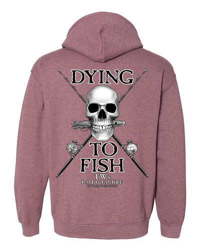 TW's Dying to Fish for Men - Basic Pull-Over Hooded Sweatshirt