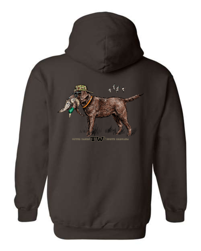 TW's Marsh Dog for Men - Basic Pull-Over Hooded Sweatshirt