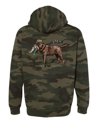 TW's Marsh Dog for Men - Heavyweight Pull-Over Hooded Sweatshirt