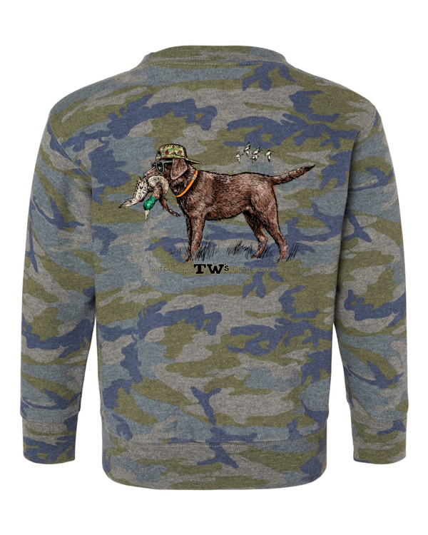 TW's Marsh Dog for Toddlers - Pull-Over Crewneck Sweatshirt