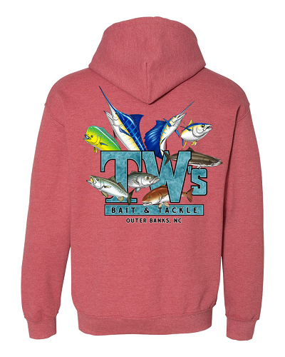 TW's Multifish for Men - Basic Pull-Over Hooded Sweatshirt