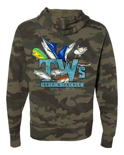 TW's Multifish for Men - Blend Pull-Over Hooded Sweatshirt