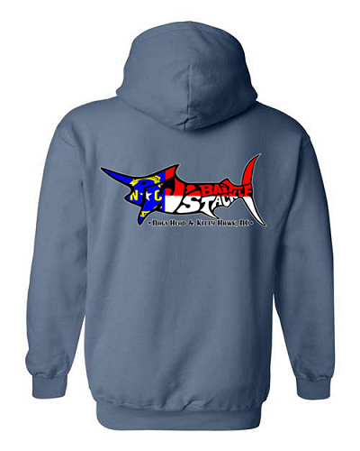 TW's NC Flag Marlin for Men - Basic Pull-Over Hooded Sweatshirt