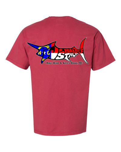 TW's NC Flag Marlin for Men - Cotton Short Sleeve T-Shirt