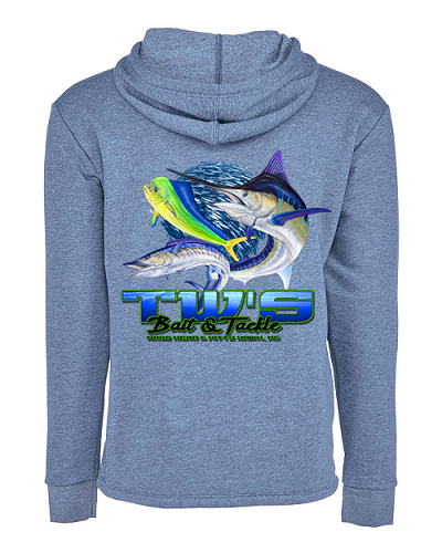 TW's 3 Fish Bait Ball for Men - Blend Pull-Over Hooded Sweatshirt