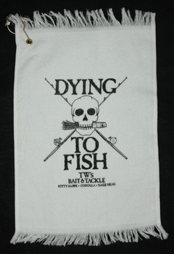 Dying to Fish Bait Towel