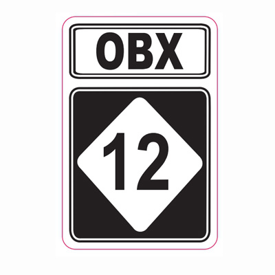 CSS Hwy 12 OBX Large Decal