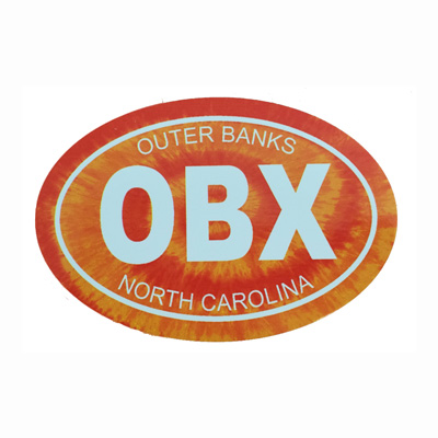 CSS OBX Orange Tie Dye Large Decal