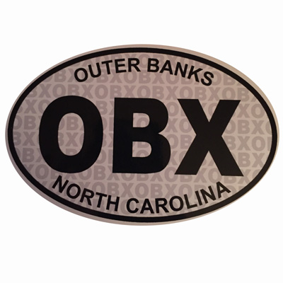 CSS OBX Black on White Large Decal
