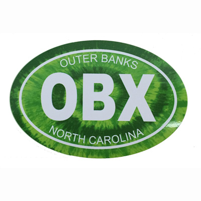 CSS OBX Orange Tie Dye Small Decal