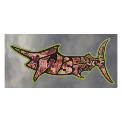 Marlin Camo Decal with Green Outline