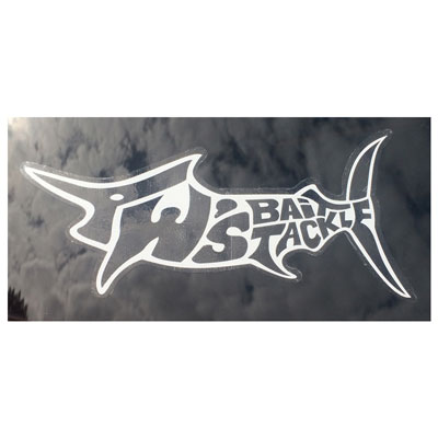 Marlin Outline White with Clear Background Decal