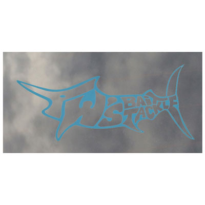 Marlin Outline Blue with Clear Background Decal