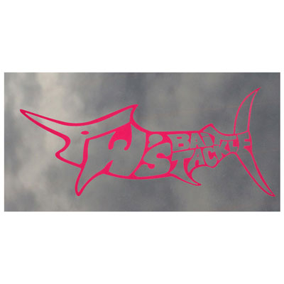 Marlin Outline Magenta with Clear Background Decal