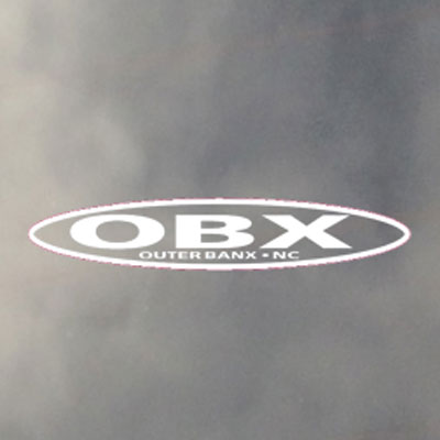 CSS OBX Stretch White on Clear Decal