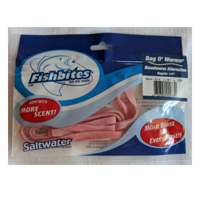 Fishbites Bag O' Worms - Regulat 1/4"