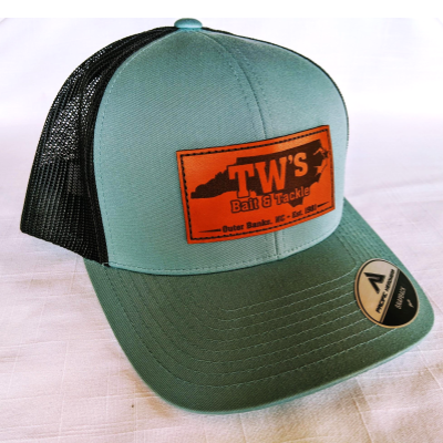 TW's Leather Patch Cap - Smoke Blue/Charcoal