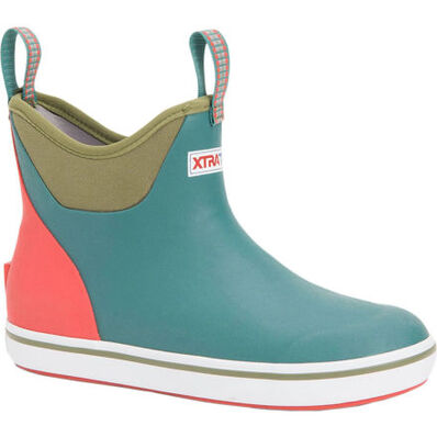 XTRATUF XWAB-304 Womens 6" Ankle Deck Rubber Boot-Chinois Green