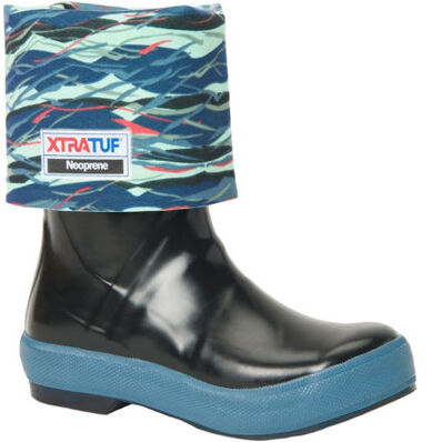 XTRATUF XWL-1BG Womens 15" Legacy Rubber Boots-Black/Beach Glass