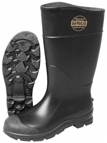 Servus 18822 PVC Rubber Boot-Black