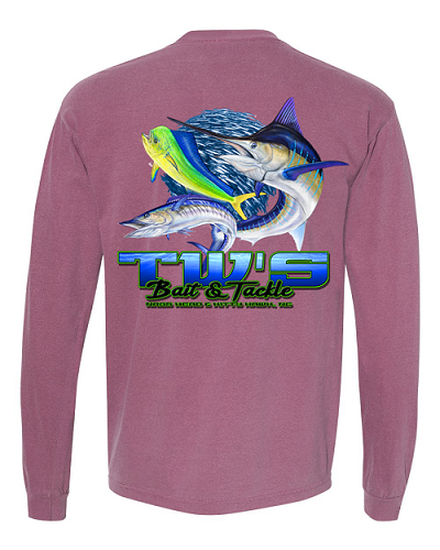 TW's 3 Fish Bait Ball for Men - Long Sleeve<br>T-Shirt