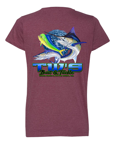 TW's 3 Fish Bait Ball for Women - Short Sleeve T-Shirt