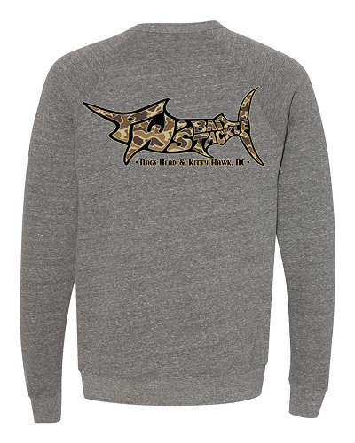 TW's Old School Camo Marlin for Men - Crew Neck Sweatshirt