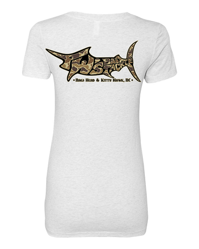 TW's Old School Camo Marlin for Women - Short Sleeve T-Shirt