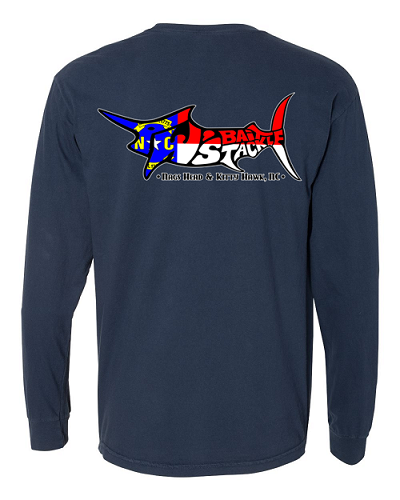 TW's NC Flag Marlin for Men - Long Sleeve<br>T-Shirt