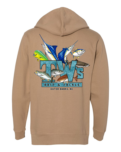 TW's Multifish for Men - Hooded Zip Sweatshirt